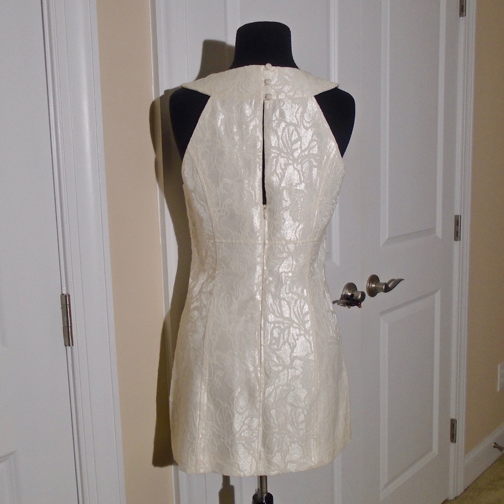 LAUNDRY by SS Beaded Circle Neck Jacquard Dress - Picture 5 of 7